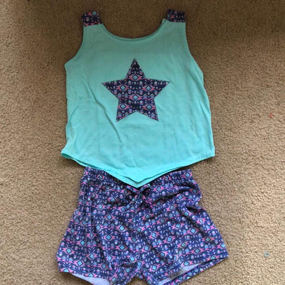 Girls Tank and Stars Summer Outfit